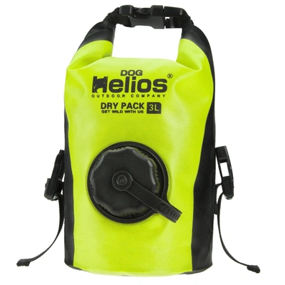 Dog Helios 'grazer' Waterproof Outdoor Travel Dry Food Dispenser Bag In Yellow