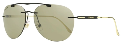 Longines Men's Classic Sunglasses Lg0008-h 02l Black/gold 62mm