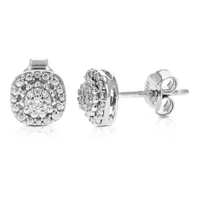 Vir Jewels 1/10 Cttw Round Cut Lab Grown Diamond Stud Earrings For Women .925 Sterling Silver