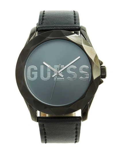 Guess Factory Gunmetal And Black Analog Watch In Grey