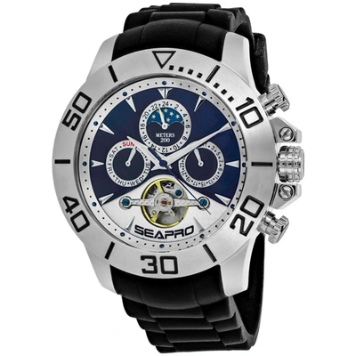 Seapro Men's Blue And White Dial Watch