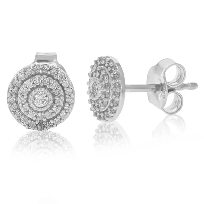 Vir Jewels Lab Grown Diamond Stud Earrings 1/4 Cttw Round Cut Prong Set .925 Sterling Silver