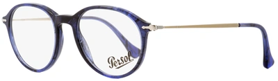 Persol Unisex Eyeglasses Po3125v 1053 Blue Melange/horn 49mm