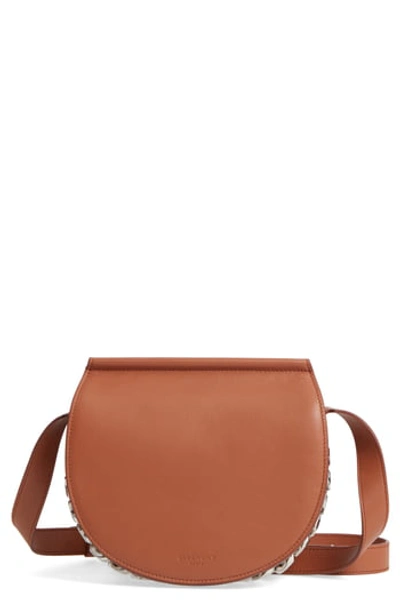 Givenchy Mini Infinity Calfskin Leather Saddle Bag - Brown In Cognac