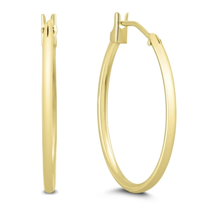 Monary 14k Yellow Gold 21mm Hoop Earrings (1.5mm Gage)