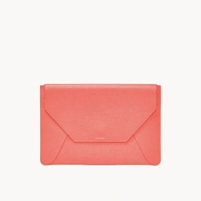 Senreve Envelope Laptop Sleeve - Pebbled In Pink