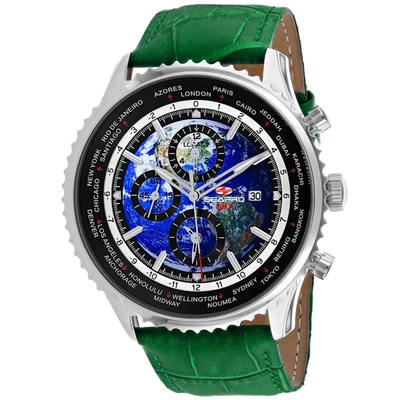 Seapro Men's Blue Dial Watch In Green