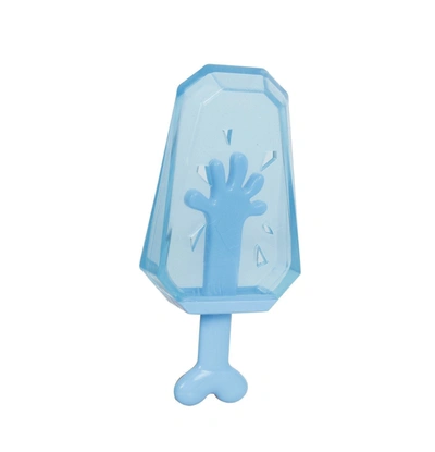 Pet Life 'lick & Gnaw' Cooling Ices Cone Freezable And Chewable Tossing Waterproof Floating Pet Dog In Blue