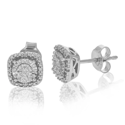 Vir Jewels 1/6 Cttw Round Lab Grown Diamond Stud Earring .925 Sterling Silver Prong Set