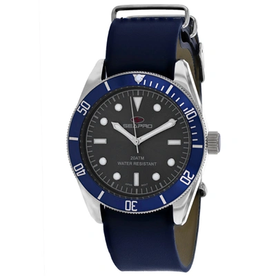 Seapro Men's Grey Dial Watch In Blue