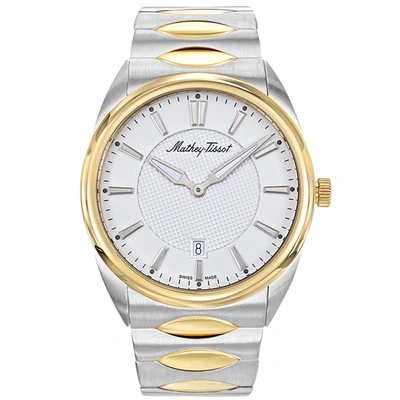 Mathey-tissot Men's Classic White Dial Watch In Gold