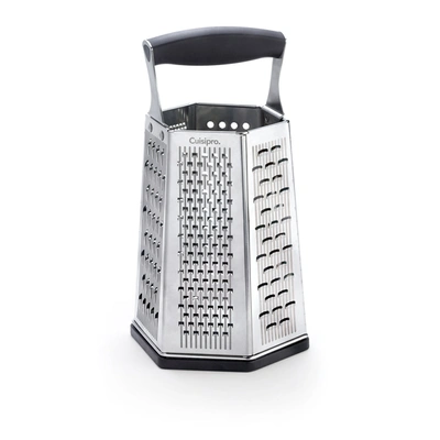 Cuisipro 6 Sided Boxed Grater With Bonus Ginger Grater In Silver