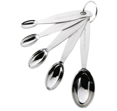 Cuisipro Stainless Steel Measuring Spoon Set, 5 Piece In Silver
