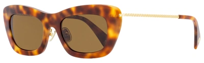 Lanvin Women's Babe Sunglasses Lnv608s 217 Havana/gold 51mm In Brown