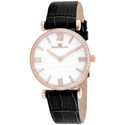 Oceanaut Women's Mother Of Pearl Dial Watch In Black