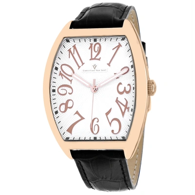 Christian Van Sant Men's White Dial Watch