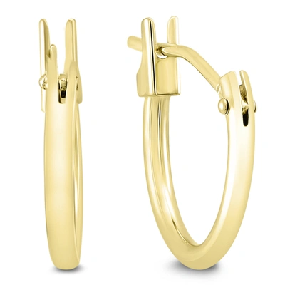 Monary 10mm Huggie Hoop Earrings In 14k Yellow Gold