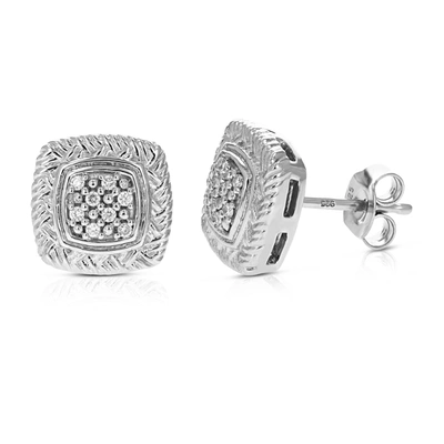 Vir Jewels 1/10 Cttw Round Lab Grown Diamond Prong Set Stud Earrings .925 Sterling Silver