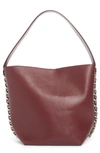 Givenchy Infinity Calfskin Leather Bucket Bag - Red In Oxblood