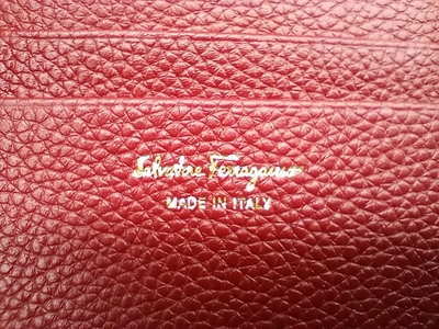 Ferragamo Salvatore  Gancini Women's 729007 Red Pouch Wallet