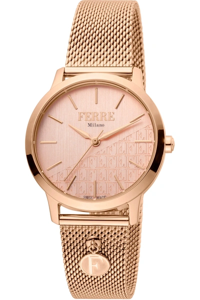 Ferre Milano Women's Fashion 32mm Quartz Watch In Gold