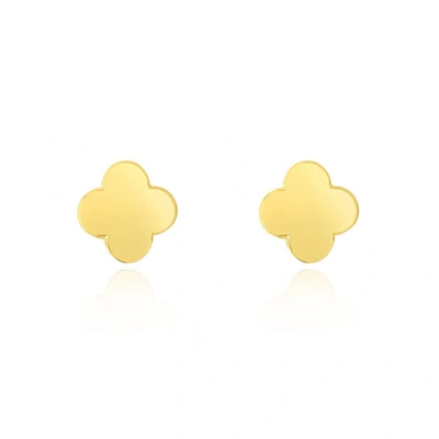 The Lovery Gold Clover Earrings