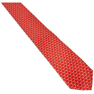 Ferragamo Salvatore  Men's 713056 Red Tie