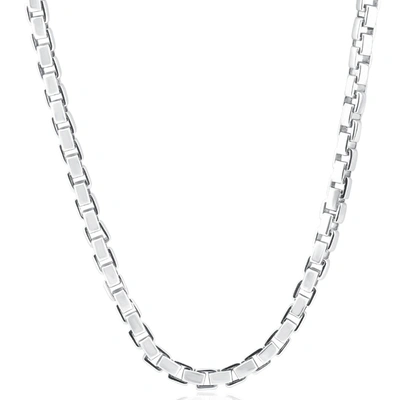 Pompeii3 Men's 14k Gold (104gram) Or Platinum (195gram) 6mm Link Chain Necklace 24" In Silver
