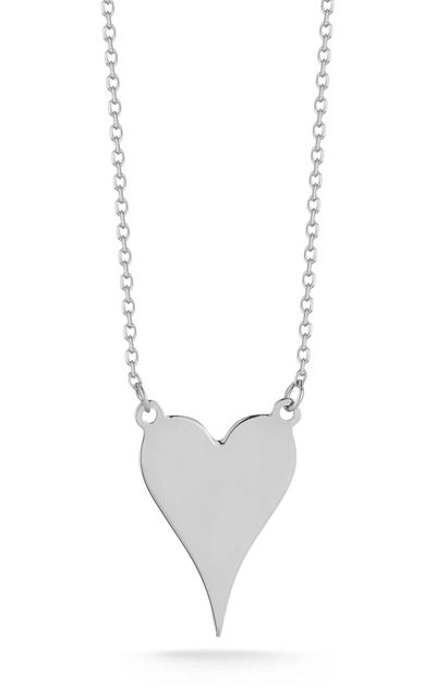 Ember Fine Jewelry 14k Gold Heart Necklace In White