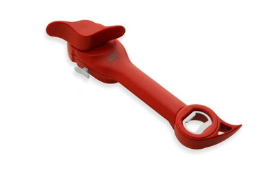 Kuhn Rikon Auto Safety Master Opener For Cans, Bottles And Jars In Red