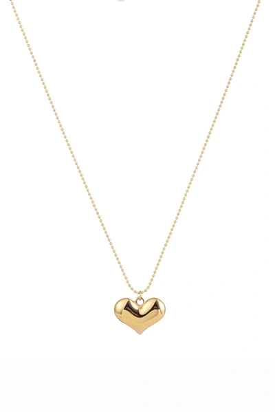 Eye Candy La Mini Heart Necklace In Silver