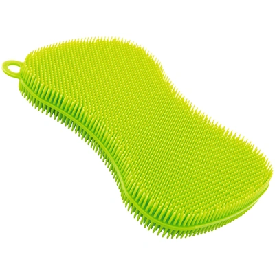 Kuhn Rikon Stay Clean Scrubber Sponge, Red In Green