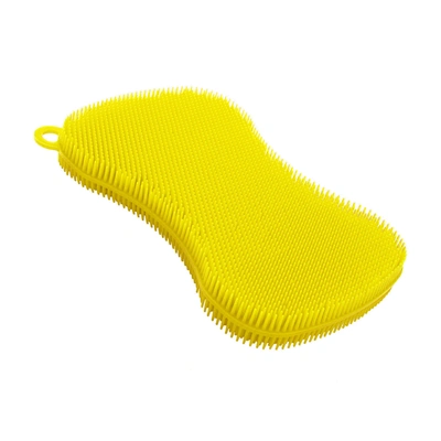 Kuhn Rikon Stay Clean Scrubber Sponge, Red In Yellow