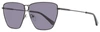 Ferragamo Salvatore  Rectangular Sf240s Sunglasses Woman Sunglasses Black Size 63 Metal, Ac In Purple