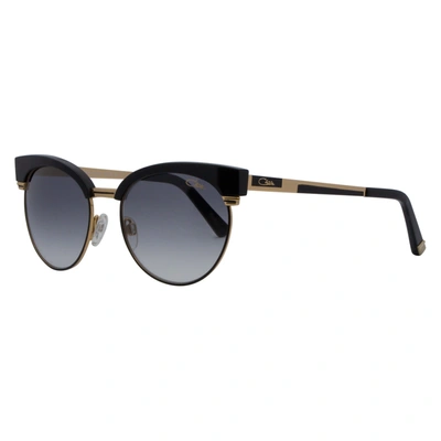 Cazal Round Sunglasses 9076 001 Black/gold 52mm 9076 In Blue
