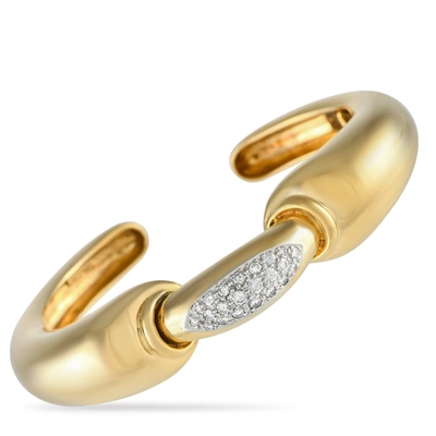 Tiffany & Co 18k Yellow Gold 0.55ct Diamond Cuff Bracelet