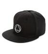 Mcq By Alexander Mcqueen Triangle Logo Cotton Snapback Cap In Darkest Black