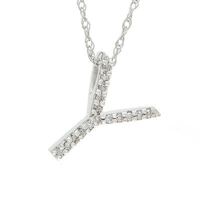 Monary Diamond "y" (wg/with Chain) In Silver