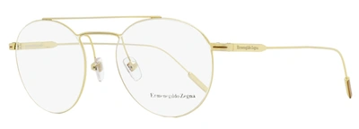 Ermenegildo Zegna Men's Leggerissimo Eyeglasses Ez5218 030 Gold 51mm In White