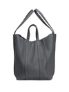 Balenciaga Laundry Cabas 4-strap Leather Extra Large Tote Bag In Grey