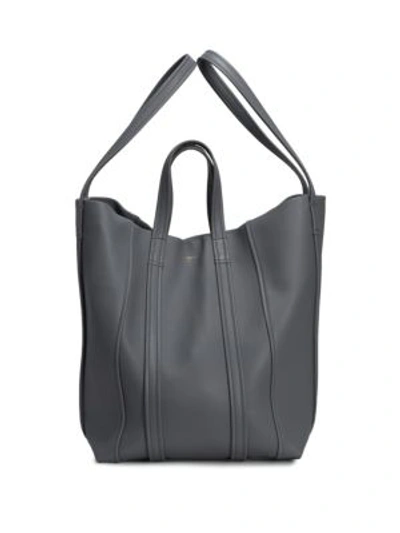 Balenciaga Laundry Cabas 4-strap Leather Extra Large Tote Bag In Grey