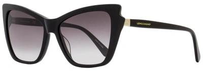 Longchamp Women's Cat Eye Sunglasses Lo669s 001 Black 56mm