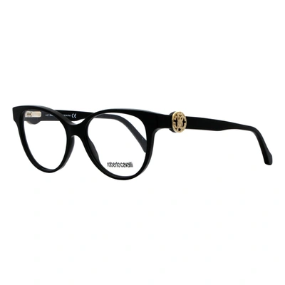 Roberto Cavalli Figline Oval Eyeglasses Rc5047 001 Shiny Black 52mm 5047