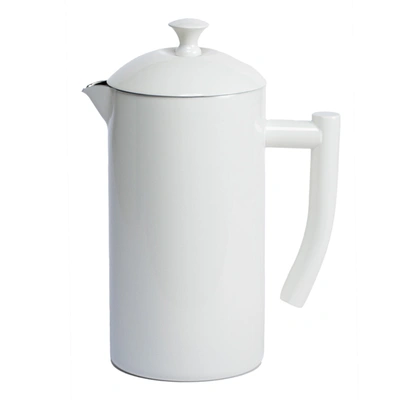 Frieling Double-walled Stainless Steel French Press Coffee Maker, 34 Fl oz In White