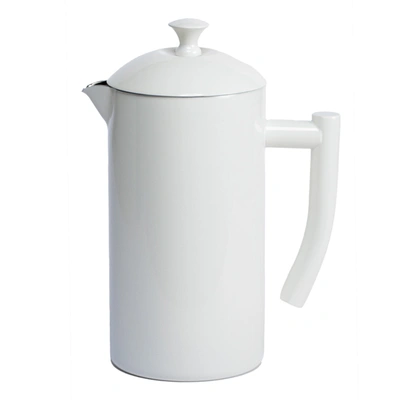 Frieling Double-walled Stainless Steel French Press Coffee Maker, 34 Fl oz In Snow White