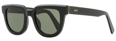 Retrosuperfuture Women's Rounded Rectangular Sunglasses Serio Gp0 Black 49mm In Green