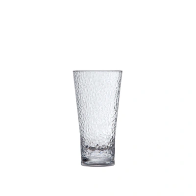 Fortessa Outside Copolyester 20 Ounce Hammered Iced Beverage Glass, Set Of 6 In Multi