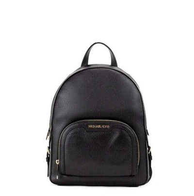 Burberry Jaycee Medium Pebbled Leather Zip Pocket Backpack Women's Bookbag In Black