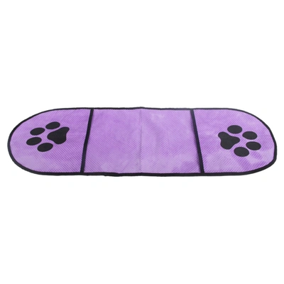 Pet Life 'dry-aid' Hand Inserted Bathing And Grooming Quick-drying Microfiber Pet Towel In Purple