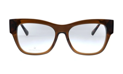 Swarovski Sk 5228 Square Eyeglasses In White